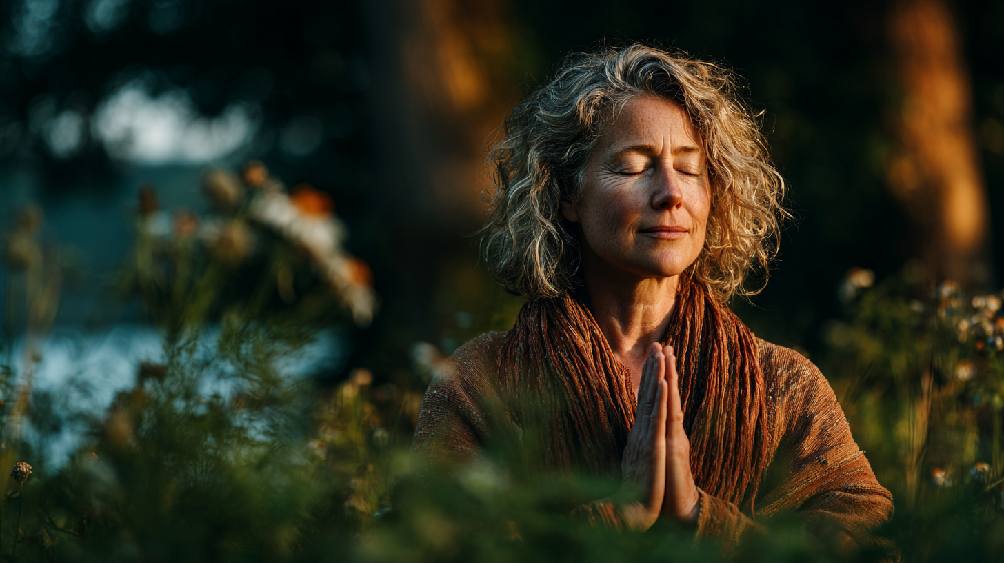 Група людей середнього віку виконує групові вправи в парку